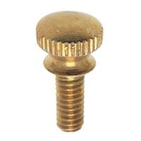 Satco .4" 8/32 Solid Brass Burnished and Lacquered Flat Head Thumb Screws