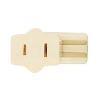Satco Ivory Polarized Female Slide Plug