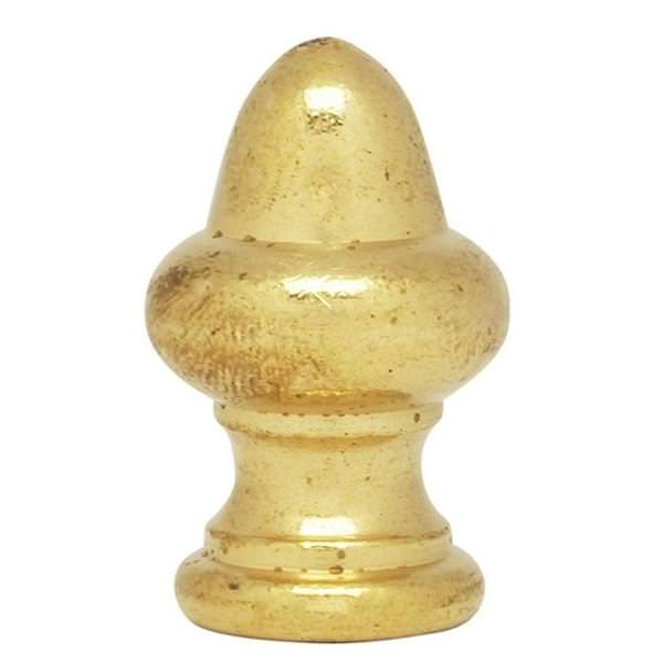 1.5" Burnished and Lacquered Acorn Finial