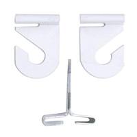 Satco White Drop Ceiling Hook Set