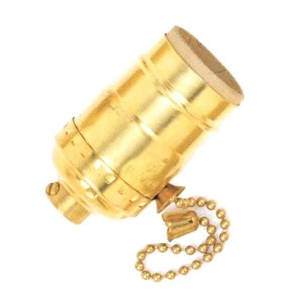 1/8 IPS Cap Brite Gilt 3 Position Diode Low-Medium-High-Off Pull Chain Socket