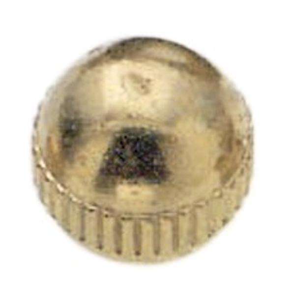 Brass Burnished and Lacquered 8/32 Knurled Knobs
