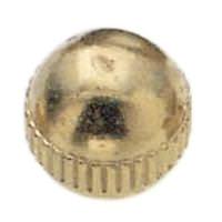 Satco Brass Burnished and Lacquered 8/32 Knurled Knobs