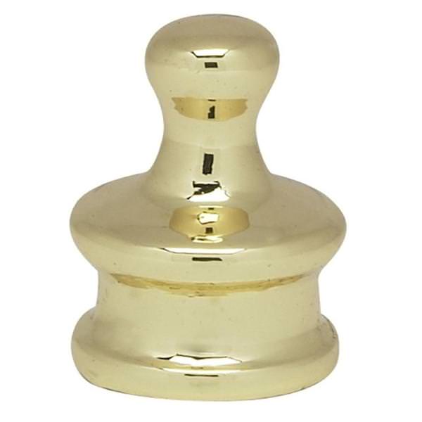 1/8 IP Polished Brass Small Pyramid Knob