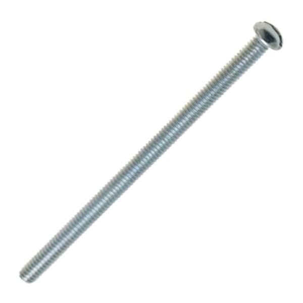 3" 8/32 Nickel Plated Steel Round Head Slotted Machine Screws