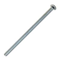Satco 3" 8/32 Nickel Plated Steel Round Head Slotted Machine Screws