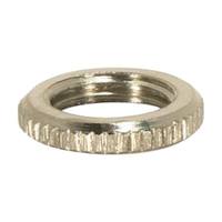 Satco 1/8 IP Brass Burnished and Lacquered Round Knurled Locknuts