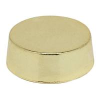 Satco 1/8 IP Polished Brass Plain Knob