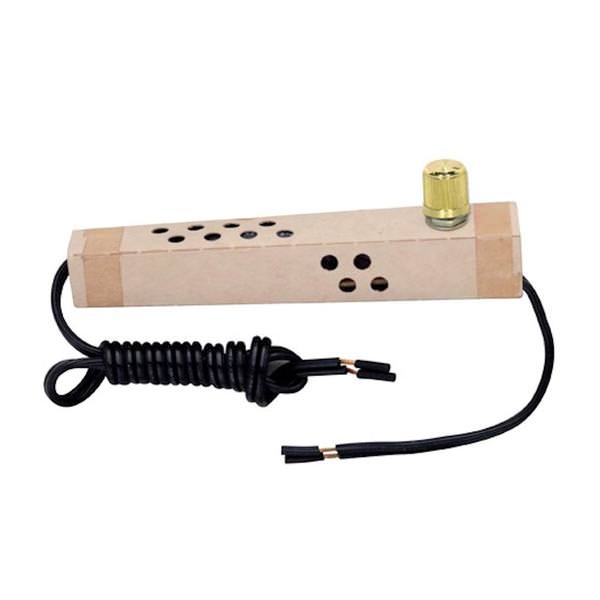 Paper Housing Full Range Pole Lamp Dimmer Switch with Leads and Brass Knob