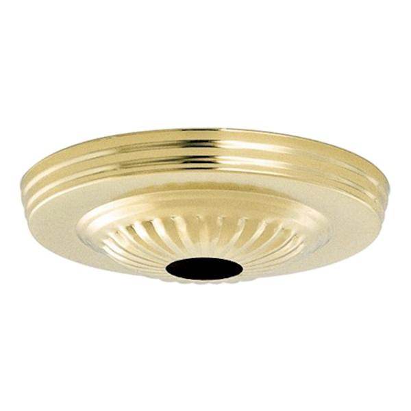 Brass Ribbed Canopy Hanger Kit