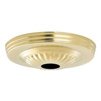 Satco Brass Ribbed Canopy Hanger Kit