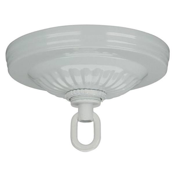 White Ribbed Canopy Hanger Kit