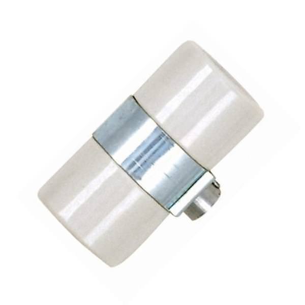 1/8 IPS Cap Porcelain Twin Socket with Bushing Strap
