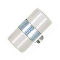Satco 1/8 IPS Cap Porcelain Twin Socket with Bushing Strap