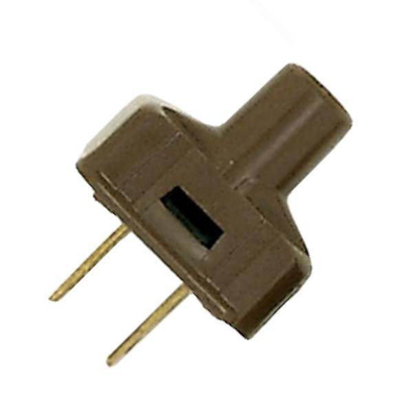 Brown Attachment Plug with Terminal Screws
