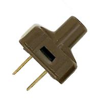Satco Brown Attachment Plug with Terminal Screws