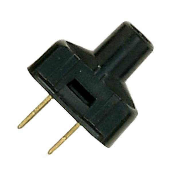 Black Attachment Plug with Terminal Screws