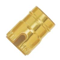 Satco Bright Gilt Aluminum Shells and Caps with Paper Liners