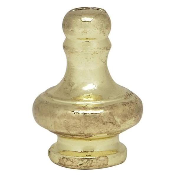 1/8 IP Polished Brass Large Pyramid Knob