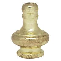 Satco 1/8 IP Polished Brass Large Pyramid Knob