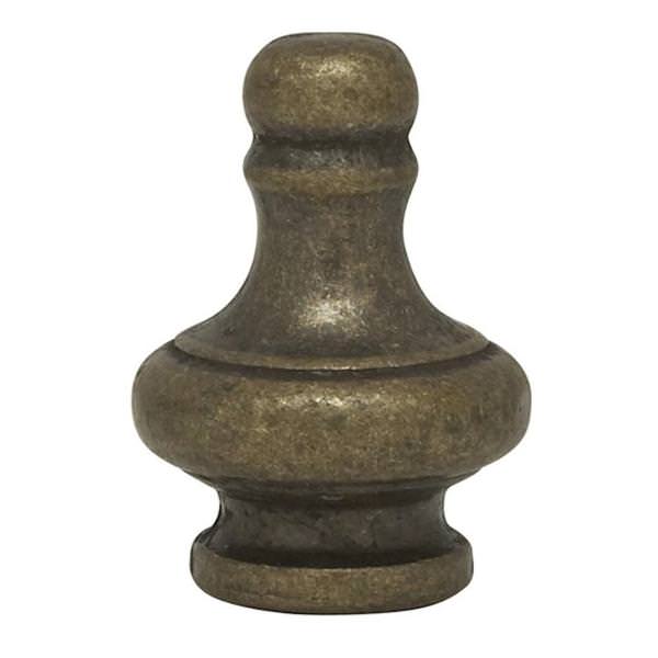1/8 IP Antique Brass Large Pyramid Knob