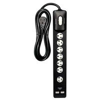 Satco 1875 watt 120 volt Black 7 Outlet Surge Strip