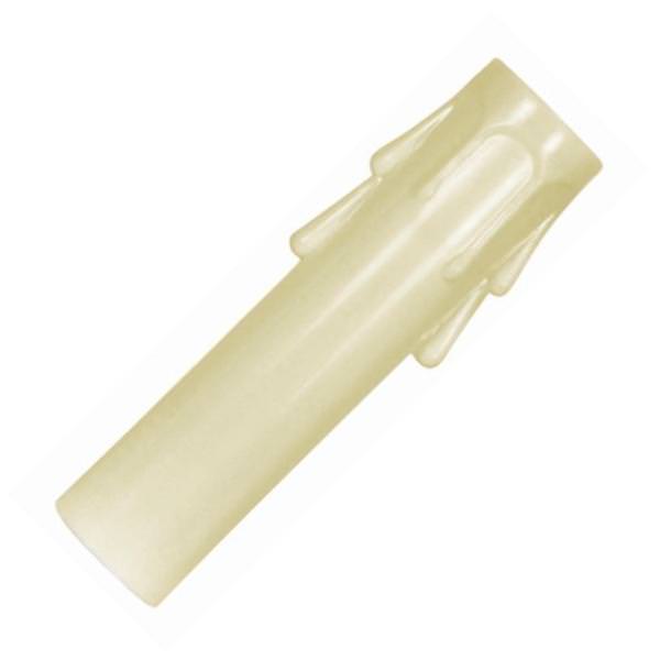 3.5" Ivory Plastic Drip Candle Covers