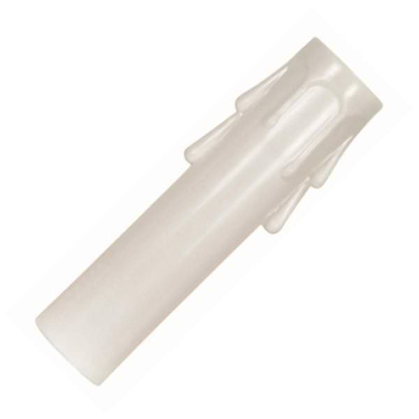 2.5" Ivory Plastic Drip Candle Covers