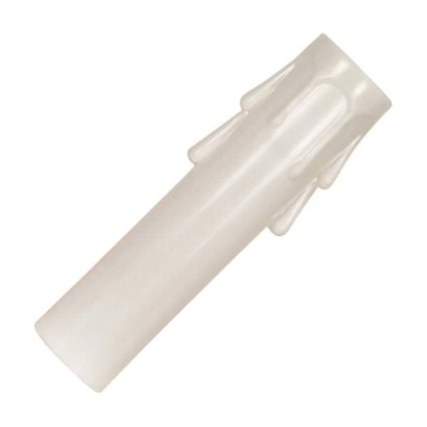 4" White Plastic Drip Candle Covers