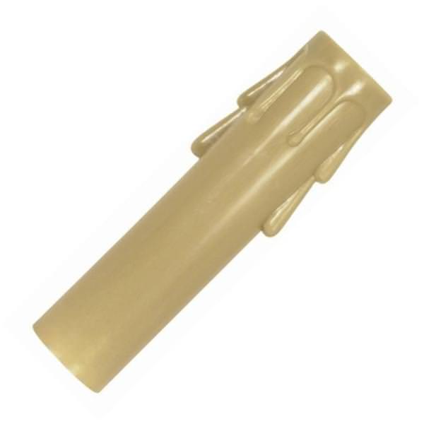 2.5" Antique Gold Plastic Drip Candle Covers