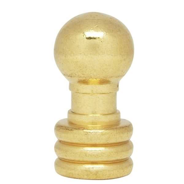1.125" Burnished and Lacquered Ball Knob Finial