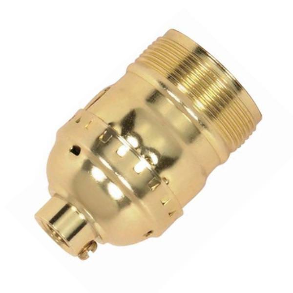 1/8 IPS Cap Brite Gilt Short Keyless Socket