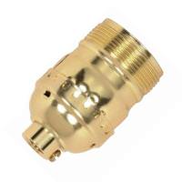 Satco 1/8 IPS Cap Brite Gilt Short Keyless Socket