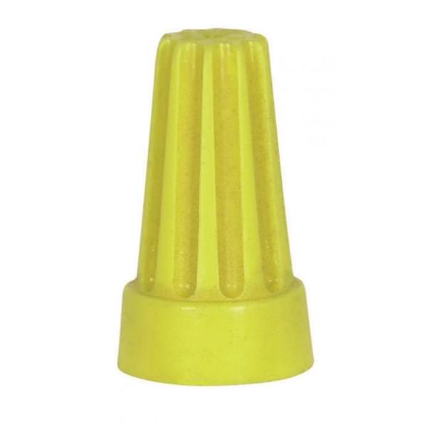 600 volt Yellow Wire Connector with Spring Inserts