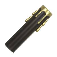 Satco 2" Black Plastic Gold Drip Candle Cover Candelabra Base