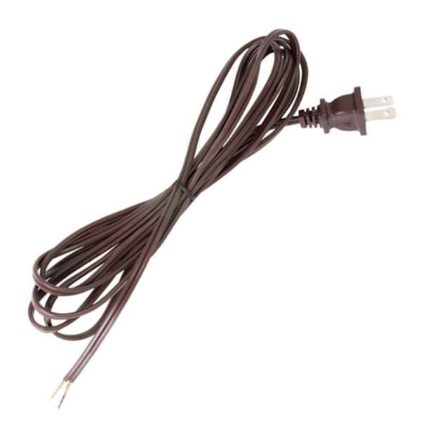 8' Brown Molded Plug Cord