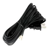 Satco 20' Black Molded Plug Cord