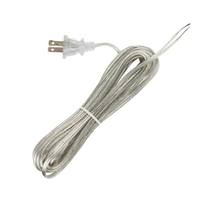 Satco 20' Clear Silver Molded Plug Cord