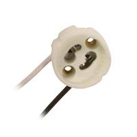 Satco Round GU10 Base Halogen Socket with Mounting Holes