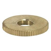 Satco 1/8 IP Brass Round Knurled Locknut