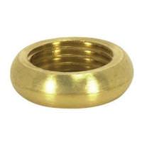 Satco 1/8 IP Brass Round Beaded Locknut