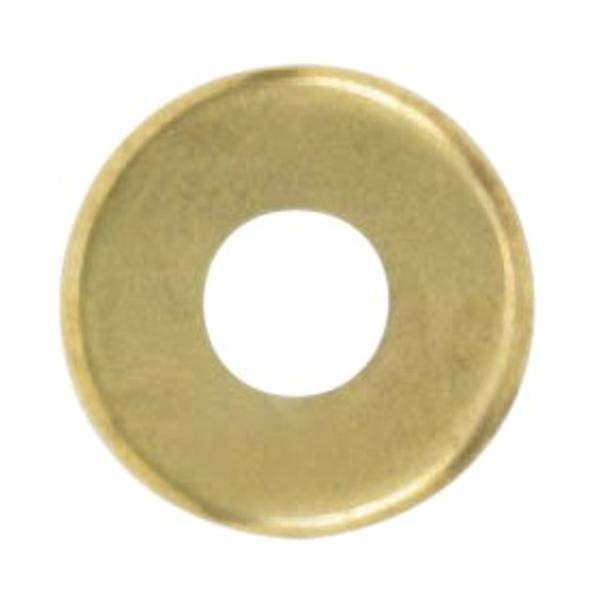 1/8 IP Slip Brass Plated Straight Edge Steel Check Ring