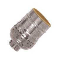 Satco 1/8 IPS Cap Polished Nickel Short Keyless Socket