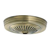 Satco Antique Brass Ribbed Canopy