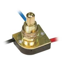 Satco 2 Circuit 4 Position 3 Way Metal Push Switch with Bushing