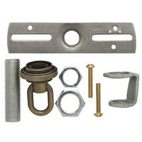 Satco Antique Brass Screw Collar Loop Parts Bag