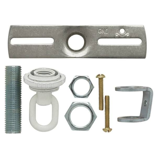 White Screw Collar Loop Parts Bag