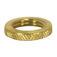 Satco 1/8 IP Brass Round Knurled Locknuts
