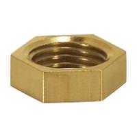 Satco 1/4 IP Brass Hexagon Locknuts