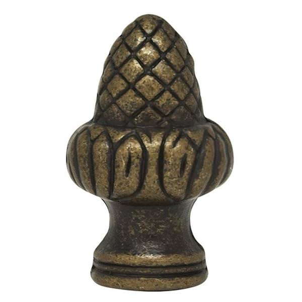 1.5" Antique Brass Acorn Finial